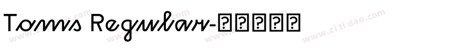 Toms Regular字体转换